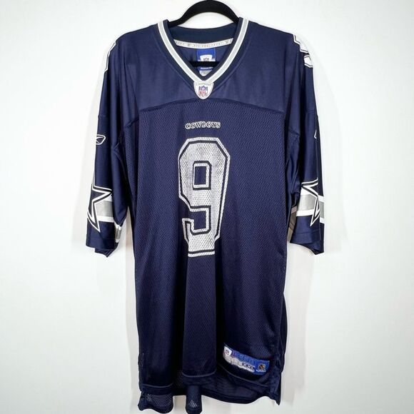 VTG Reebok NFL Equipment Dallas Cowboys Romo 9 Jersey 2XL - Picture 1 of 16